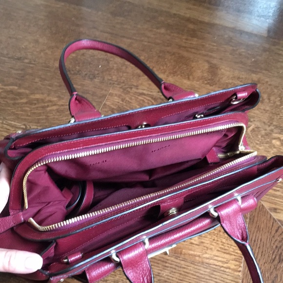 Coach Burgundy handbag - Picture 4 of 6
